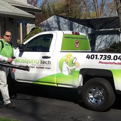 Mosquito Tech technician with truck