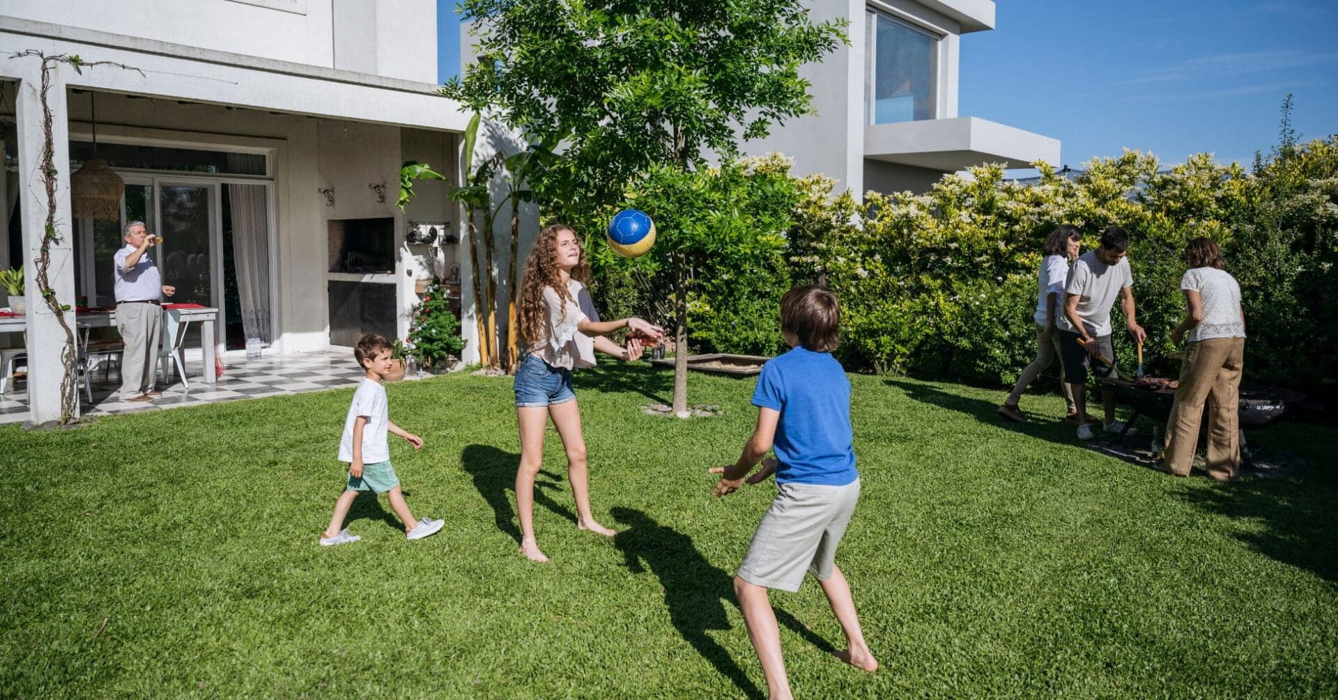Family enjoying a mosquito-free outdoor event in Rhode Island